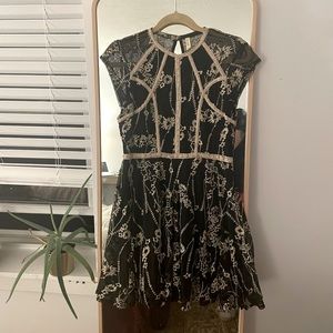 Black Lace Free People Dress